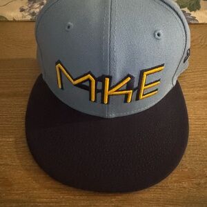 Milwaukee Brewers Baseball Cap with Yellow Embroidery NWOT